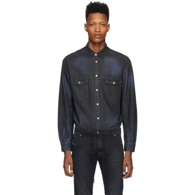 Diesel Navy Denim D-Bandy-B Shirt