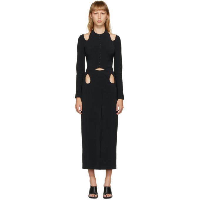 Dion Lee Black Double Loop Dress