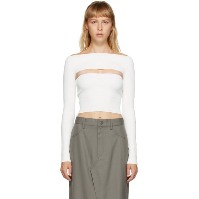 Dion Lee White Two-Piece Tube Top