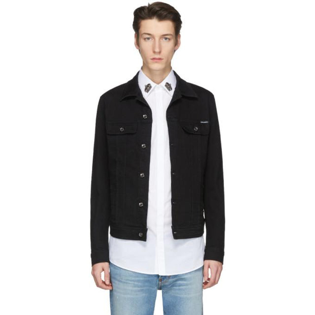 Dolce and Gabbana Black Denim Jacket