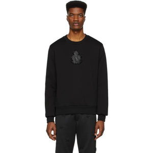 Dolce and Gabbana Black Logo Patch Sweatshirt