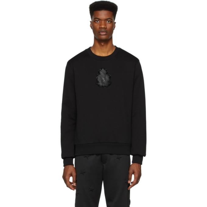 Dolce and Gabbana Black Logo Patch Sweatshirt