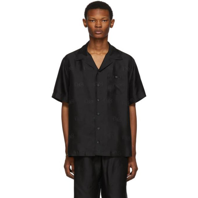 Dolce and Gabbana Black Silk Shirt