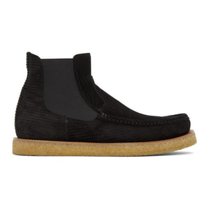 Dolce and Gabbana Black Suede Chelsea Boots