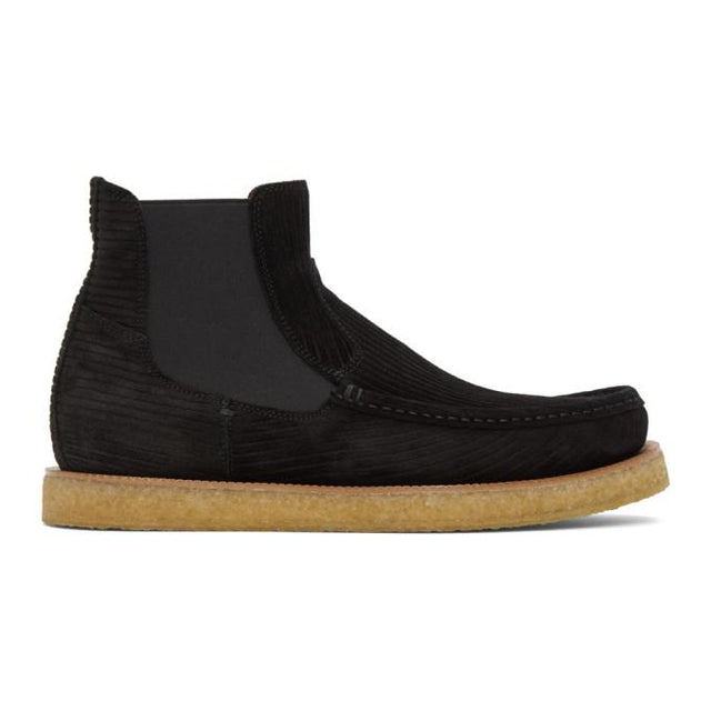 Dolce and Gabbana Black Suede Chelsea Boots