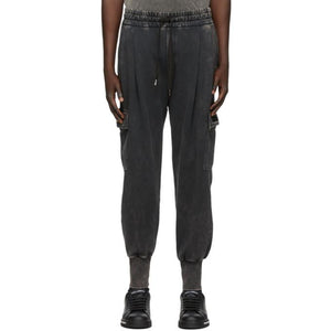 Dolce and Gabbana Black Washed Cargo Pants