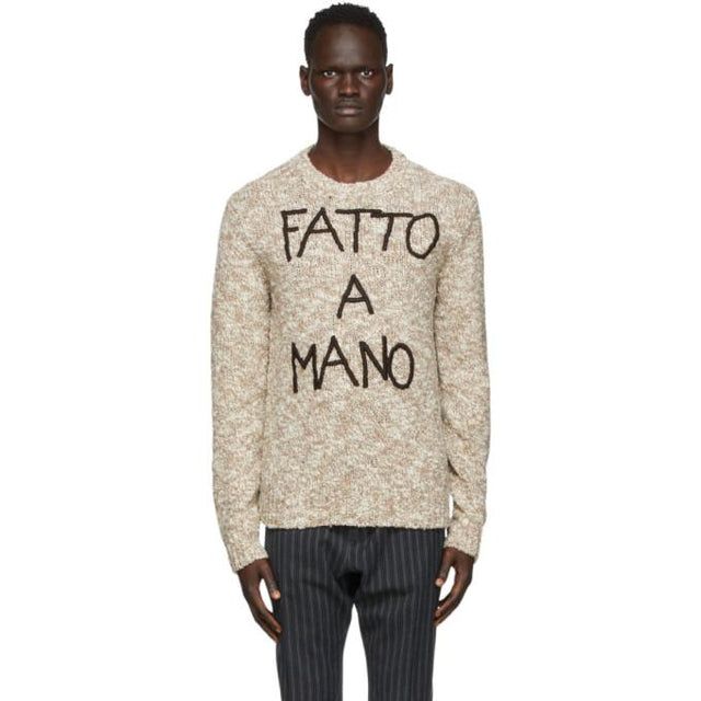 Dolce and Gabbana Brown Fatto A Mano Sweater