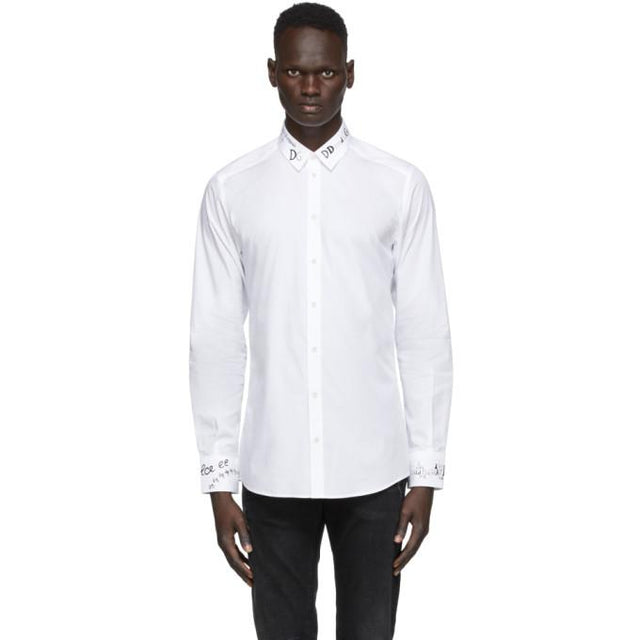 Dolce and Gabbana White DG Print shirt