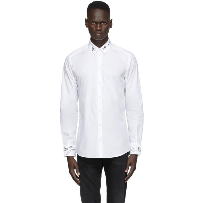 Dolce and Gabbana White DG Print shirt