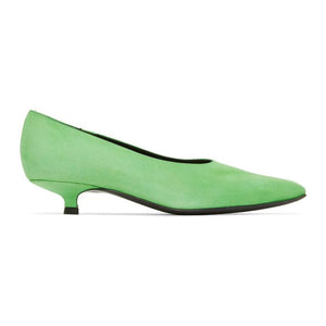 Dorateymur Green Suede Cigarette Closed Heels