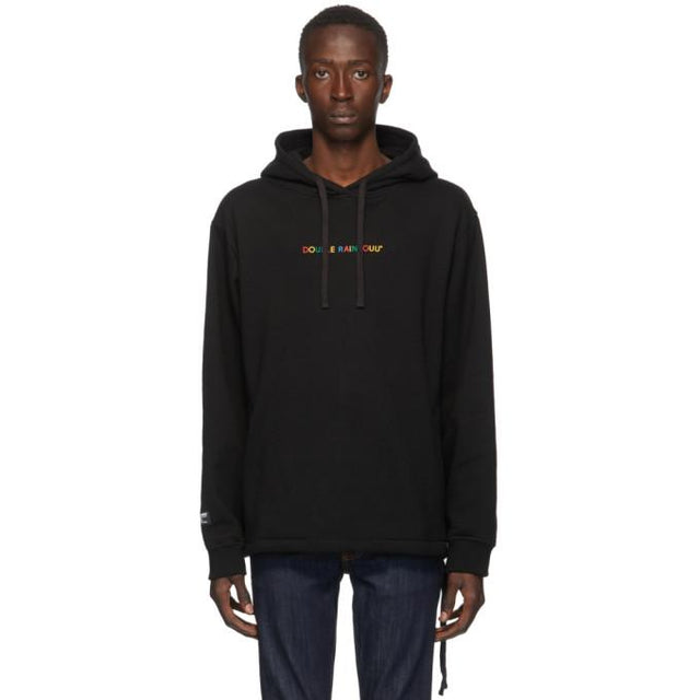 Double Rainbouu Black Logo Couch Surf Hoodie