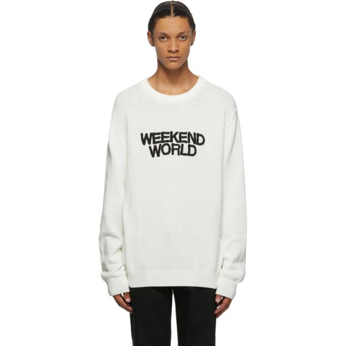 Double Rainbouu Off-White Weekend World Crewneck Sweater