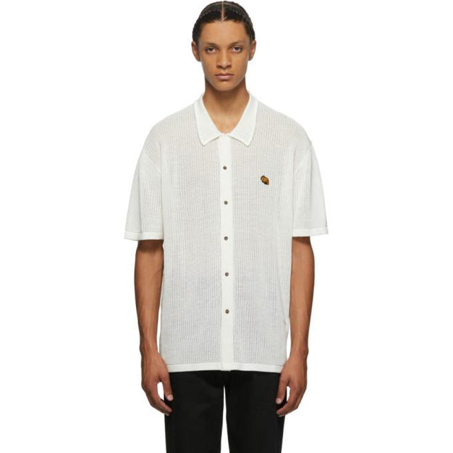 Double Rainbouu White Knit Shirt