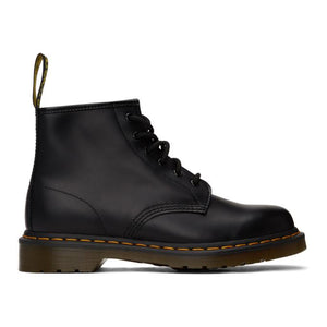 Dr. Martens Black 101 Smooth Lace-Up Boots