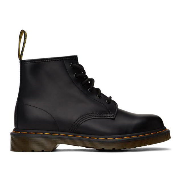 Dr. Martens Black 101 Smooth Lace-Up Boots