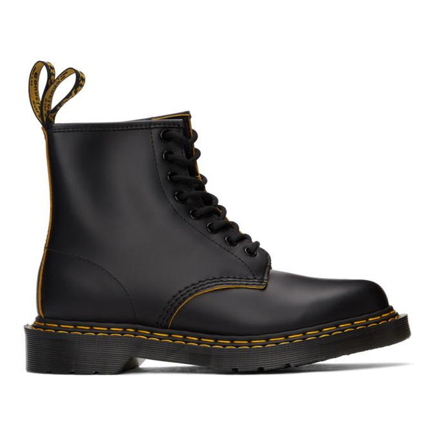 Dr. Martens Black 1460 Double Stitch Lace-Up Boots