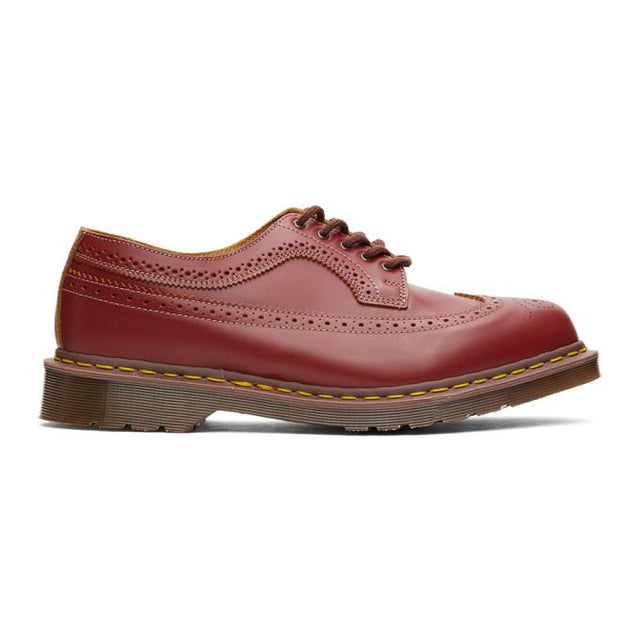 Dr. Martens Burgundy Made In England 3989 Brogues