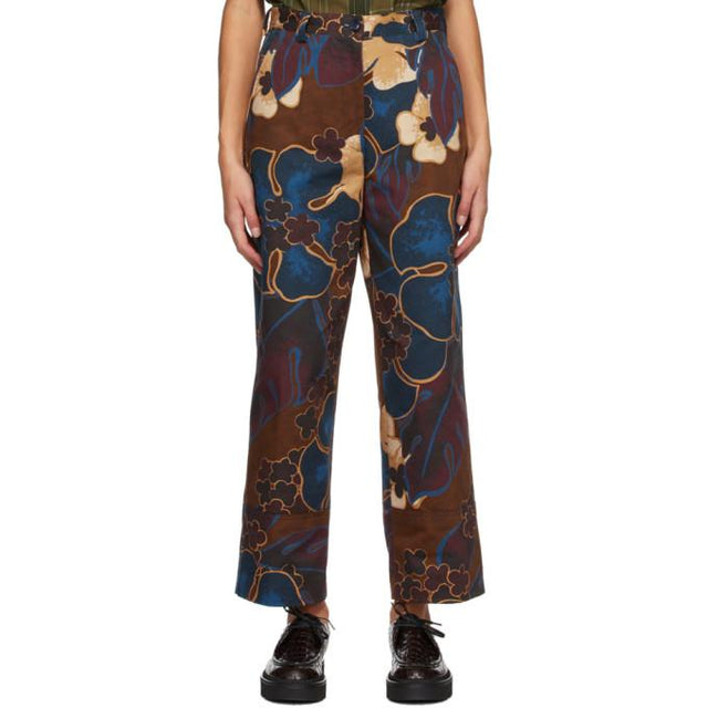 Dries Van Noten Multicolor Floral Jeans