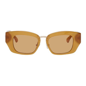 Dries Van Noten Orange Linda Farrow Edition Cat-Eye Sunglasses