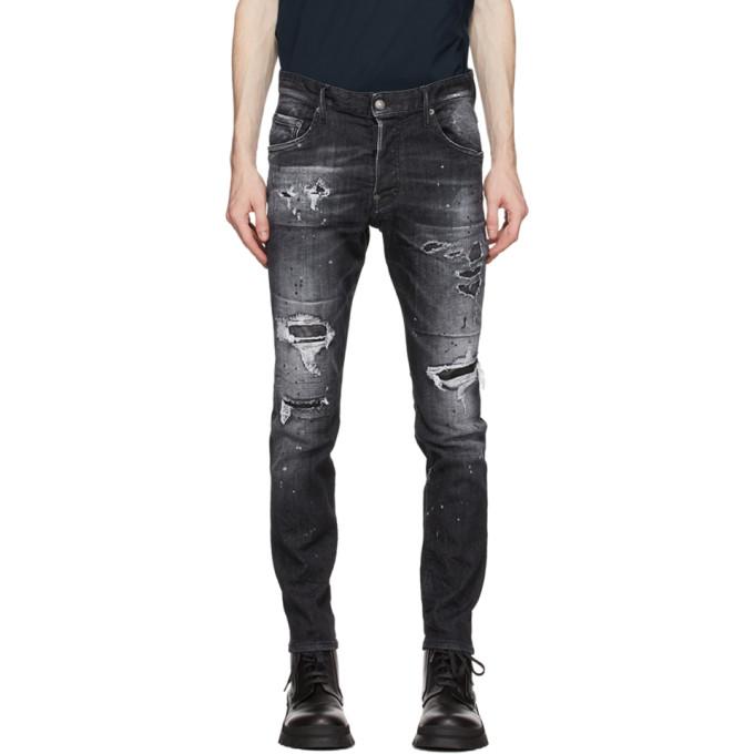 Dsquared2 Black Ripped Skater Jeans