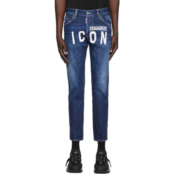Dsquared2 Blue Icon Semplice Skater Jeans