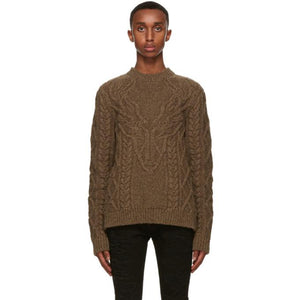 Dsquared2 Brown Knit Canadian Sweater