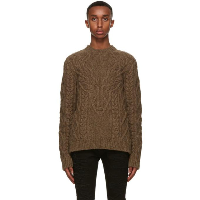 Dsquared2 Brown Knit Canadian Sweater