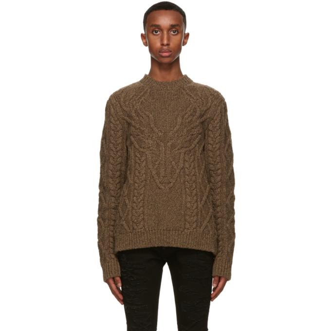 Dsquared2 Brown Knit Canadian Sweater
