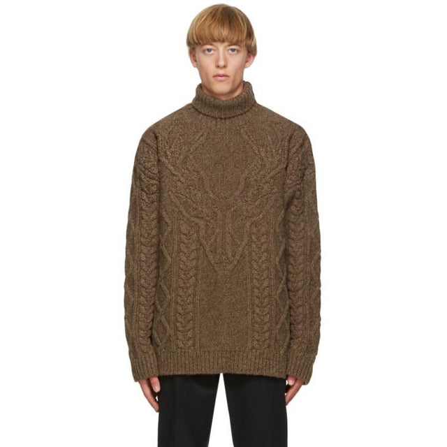Dsquared2 Brown Wool Canadian Knit Sweater