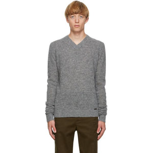 Dsquared2 Grey Alpaca Knit Sweater