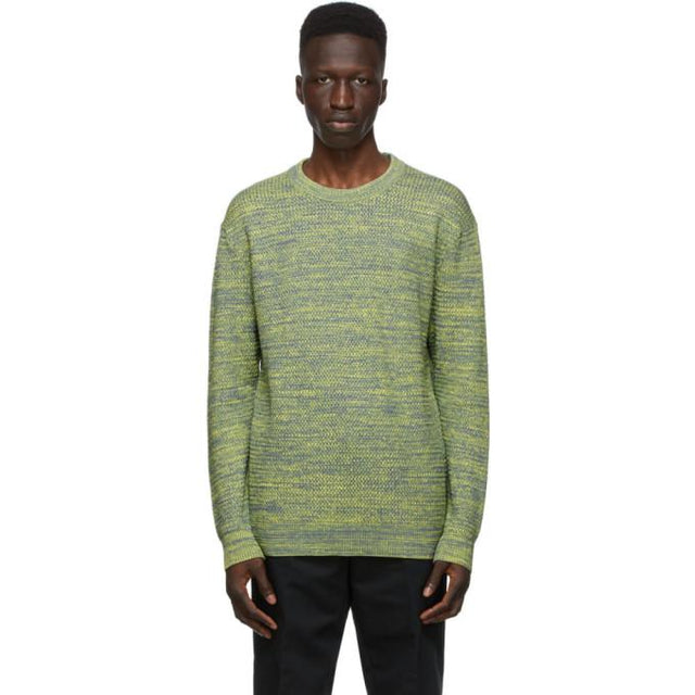 Dunhill Grey and Yellow Melange Sweater