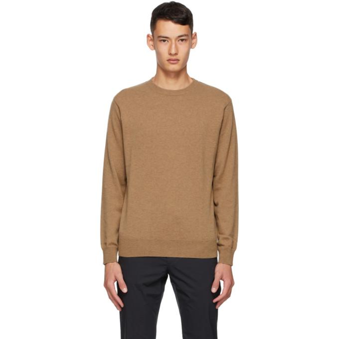 Dunhill Tan Cashmere Crewneck Sweater