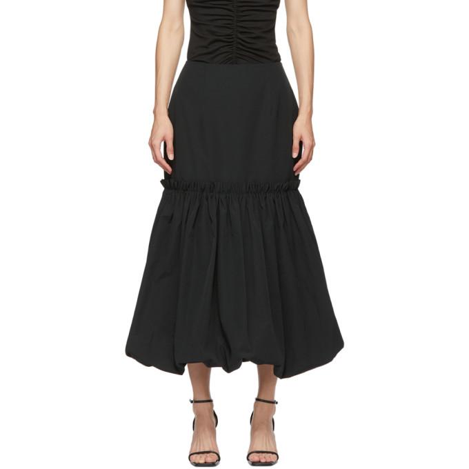 Edit Black Bubble Hem Skirt