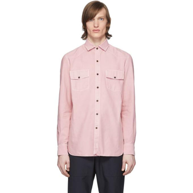 Eidos Pink Dyed Western Shirt