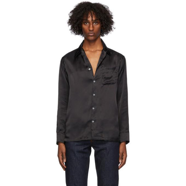 Endless Joy Black Silk Soleil Lune Shirt