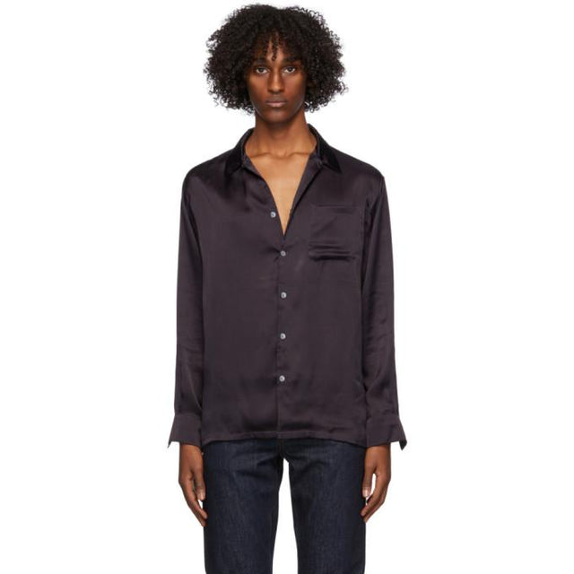 Endless Joy Navy Silk Cruiser Shirt