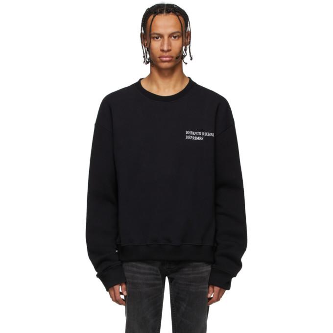 Enfants Riches Deprimes SSENSE Exclusive Black Embroidered Sweatshirt