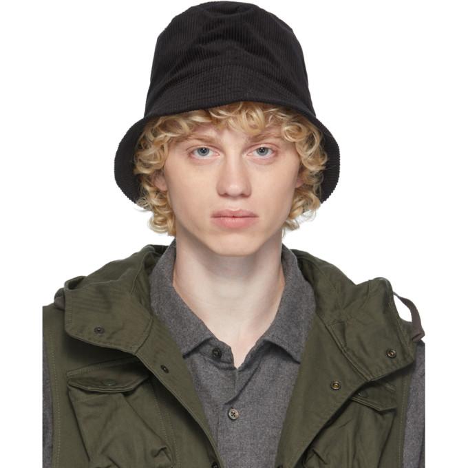 Engineered Garments Black Corduroy Bucket Hat – BlackSkinny