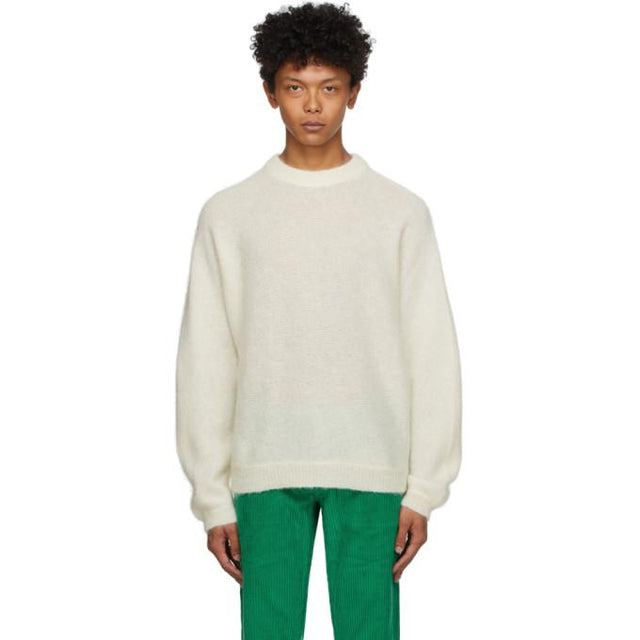 ERL Off-White Alpaca and Mohair Sweater