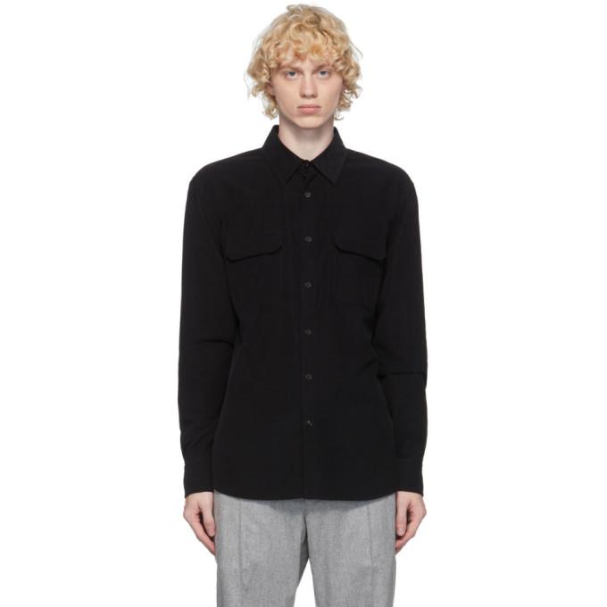 Ermenegildo Zegna Navy Corduroy Pocket Shirt