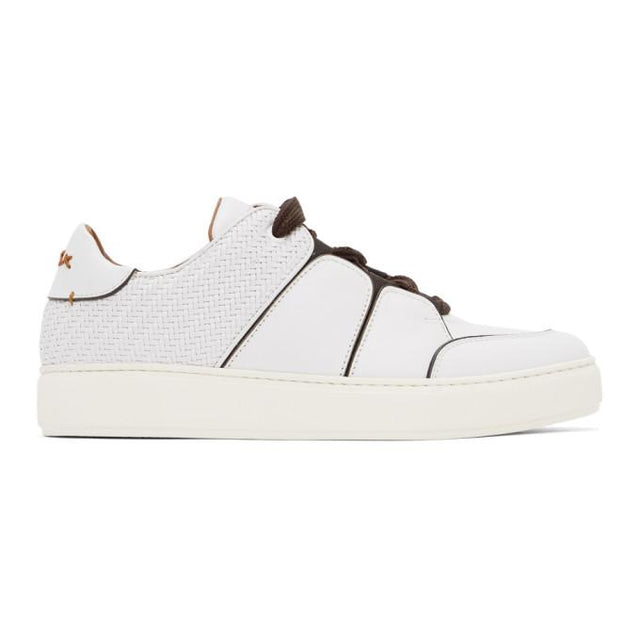 Ermenegildo Zegna White Tiziano Sneakers