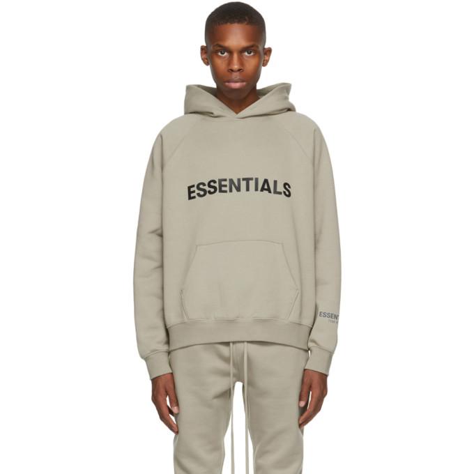 Essentials Khaki Pullover Logo Hoodie