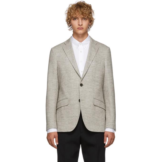 Etro Beige Prince Of Wales Jersey Blazer