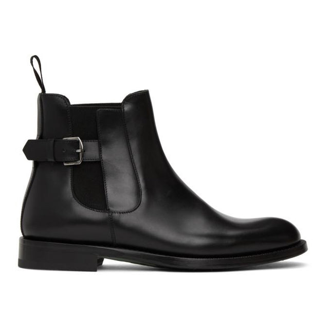 Etro Black Leather Chelsea Boot