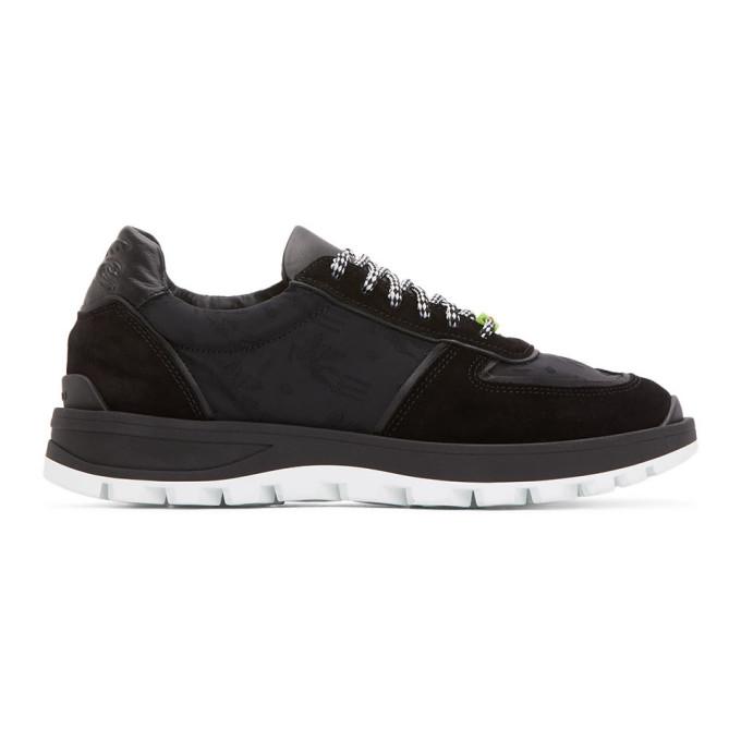 Etro Black Leather Sneakers