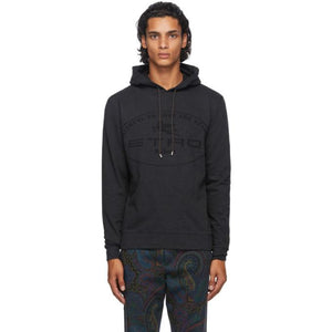 Etro Grey Logo Hoodie
