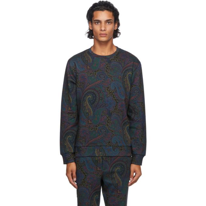 Etro Navy Paisley Sweatshirt