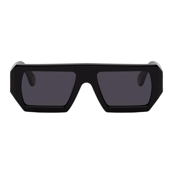 Etudes Black Rectangular Sunglasses