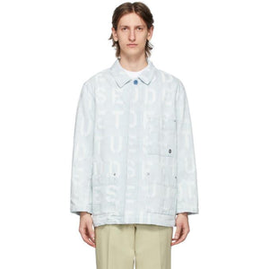 Etudes Blue Denim Jacquard Excursion Jacket