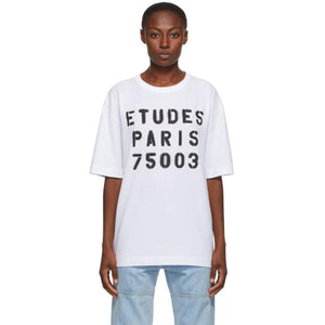 Etudes White Museum Stencil T-Shirt